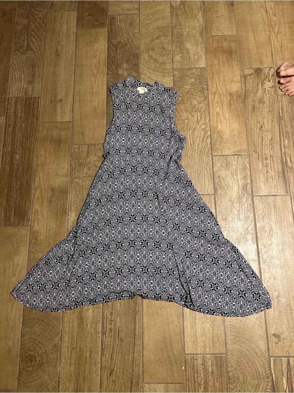 Maeve Black and White Dress